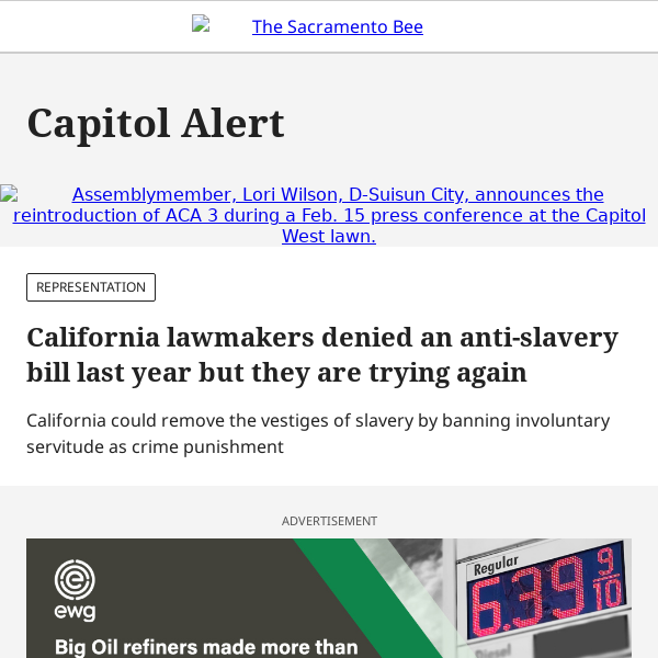 California lawmakers reintroduce an anti-slavery amendment