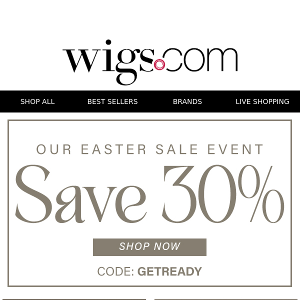 30% OFF to get you Easter ready!