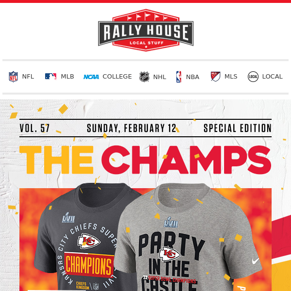 The Chiefs Are Champions! 🏆 | Get Your Super Bowl Champs Gear