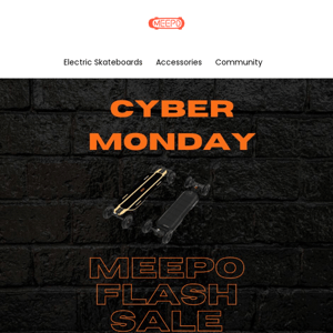 Shop small, save big this Cyber Monday Meepo Board    📦