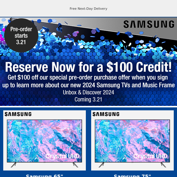 Samsung TVs at prices you won't believe!