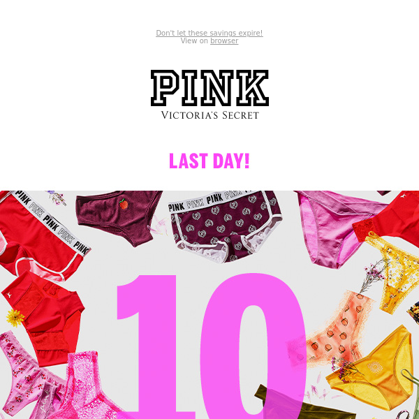 10/$38 Panties ENDS Today - Victorias Secret