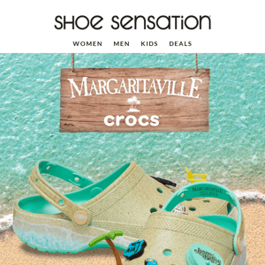 Weekend Ready? Just Arrived: Licensed Margaritaville Crocs!