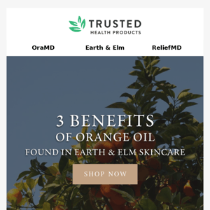 3 benefits of orange oil!