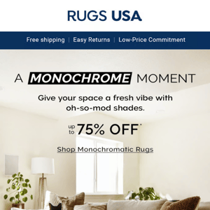 Spotlight On: Monochromatic Rugs