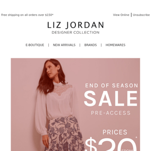 Up to 70% off* first look