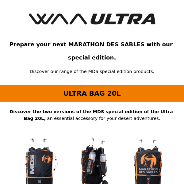 🏜️ The MARATHON DES SABLES equipment!