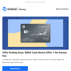 $900 Sign-Up Bonus Offer Ending Soon, Plus Top Credit Cards with Bonuses of 75,000 Points or More