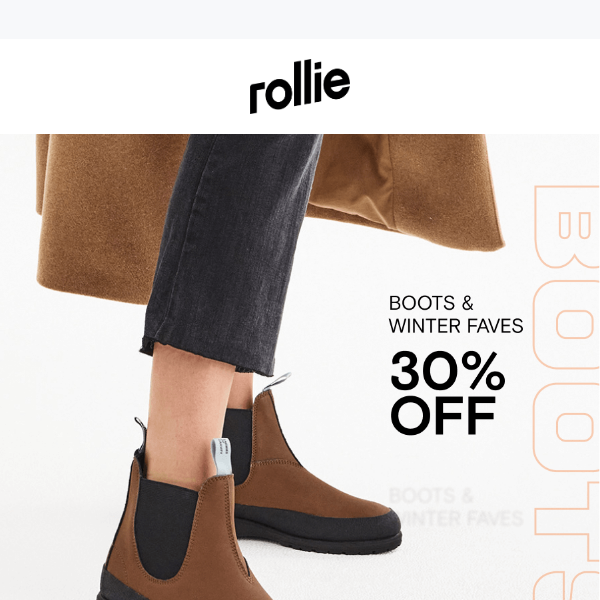 30% off boots and more!