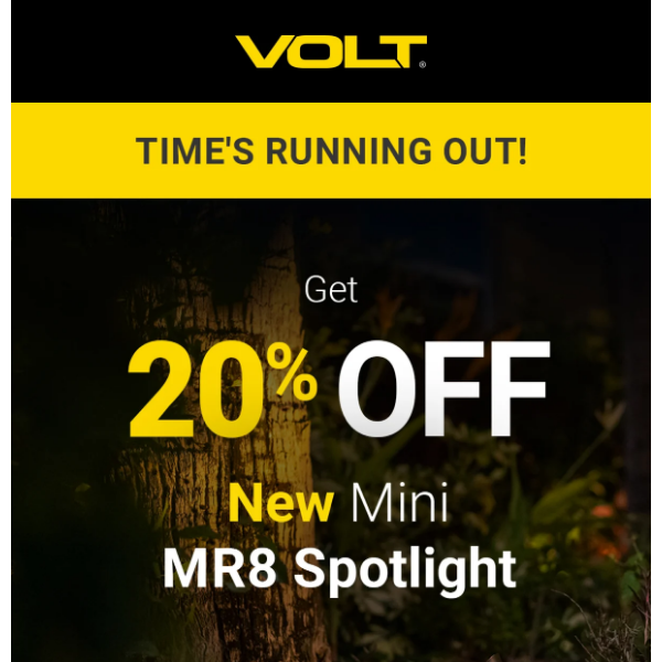 Time's Running Out! Get 20% Off Mini MR8 & Other Spotlights (Sale Ends March 3rd!)