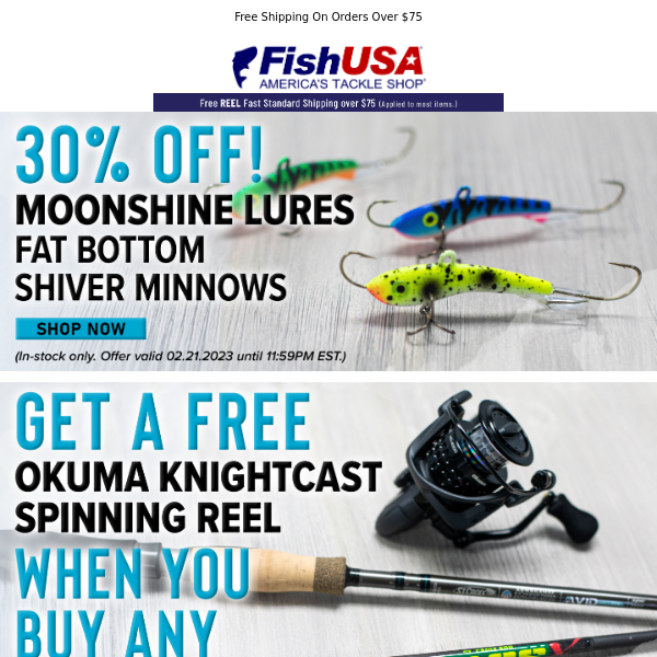 Moonshine Fat Bottom Shiver Minnows 30% Off Today Only!