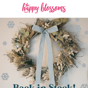 Back In Stock ⚠ Christmas Baked Blossom Wreaths 😍