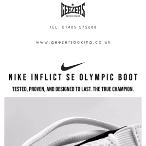 The clean look of the Nike Inflict Olympic Boot