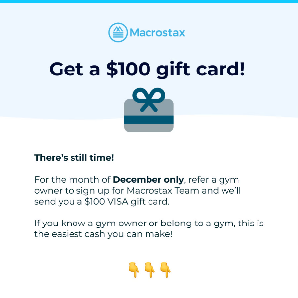Get a $100 gift card!