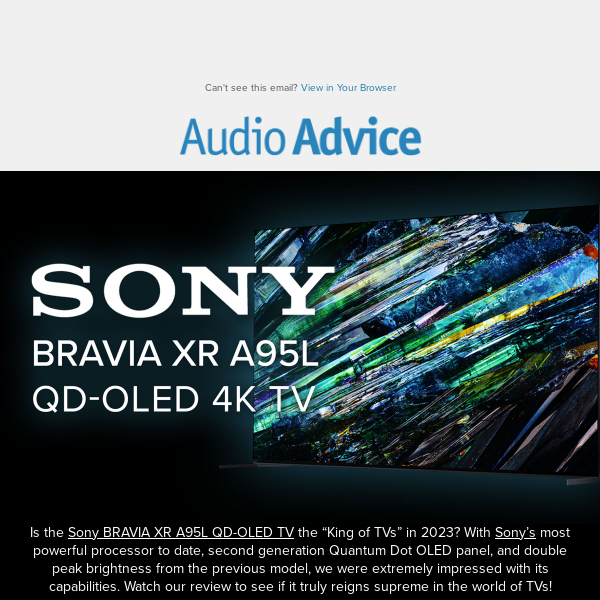 📺Sony BRAVIA XR A95L QD-OLED TV - Next Level Performance