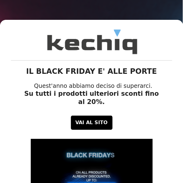 É iniziato il Black Friday da Kechiq