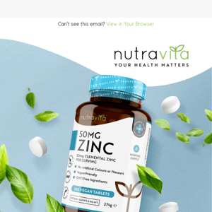 Nutravita, Strengthen your defence with Zinc