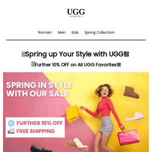 🌼👢 Step Up Your Spring Game with 10% OFF UGG Spring Sale!