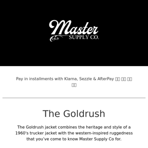 Master Supply Co| Everyone talking about Goldrush | Get 10% OFF