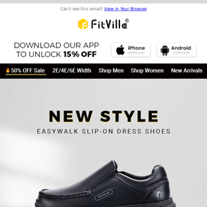 Introducing the EasyWalk Slip-on Dress Shoes