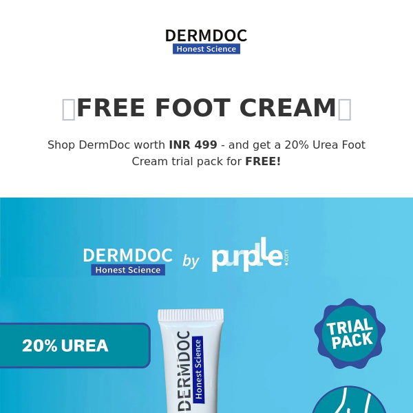 Free Foot Cream just for you 🦶