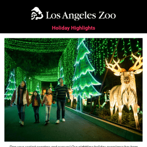 Celebrate the holidays with the L.A. Zoo! 🌟🎁