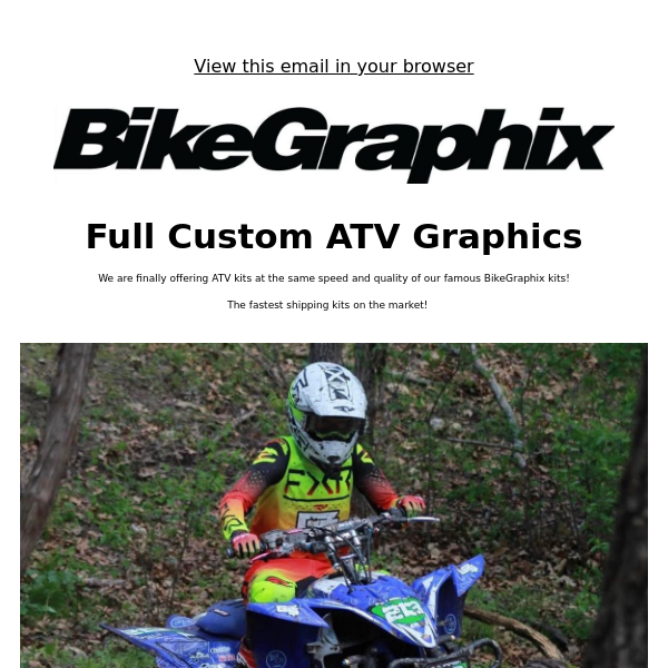 Custom ATV Graphics ⚡️ Super Fast Proofs and Turn Around!