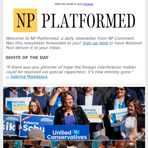 NP Platformed: Prairie politics now firmly anti-Ottawa