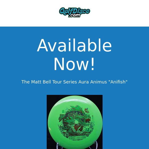 Matt Bell Tour Series Animus available now!