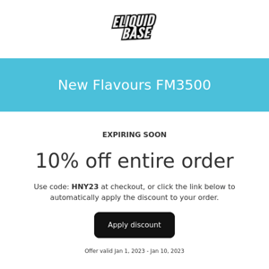 FM3500 No Nicotine New Flavours!!