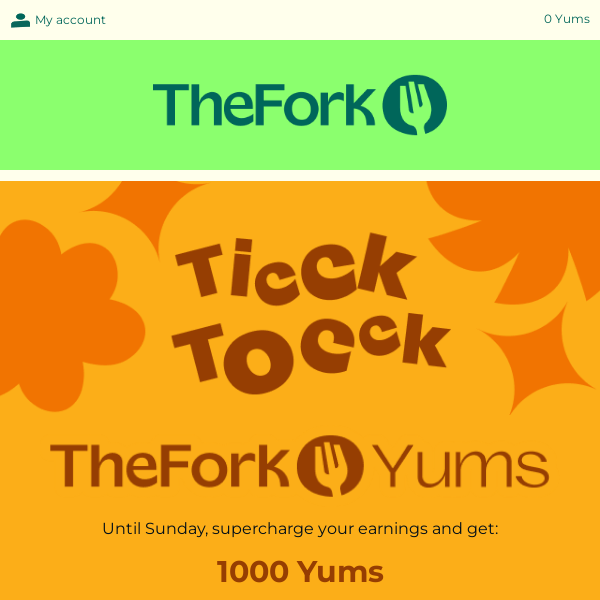 Don't forget your 1000 Yums code, The Fork Uk!