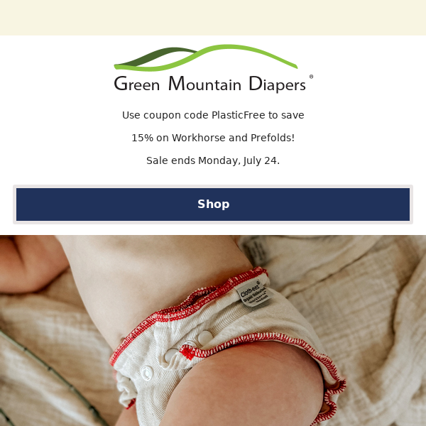 Ends Soon - PlasticFree coupon, cloth diaper savings