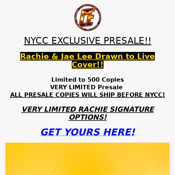 NOW LIVE! 😍 NYCC EXCLUSIVE RACHIE & JAE LEE COLABORATION