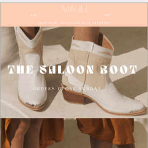 Introducing ~ The Saloon Boot ✨ it’s all in the details