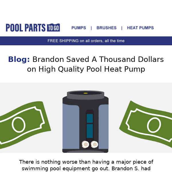 How Brandon Saved $1,000 on a New Pool Heater