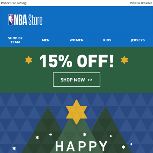 15% OFF | Shop NBA Exclusives!