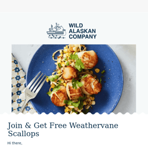 Join today & claim your FREE Scallops ($55 value)!