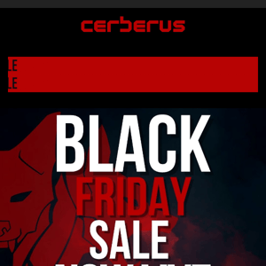 BLACK FRIDAY SALE NOW LIVE!