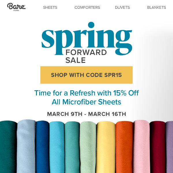 Spring Forward Sale Starts Now!