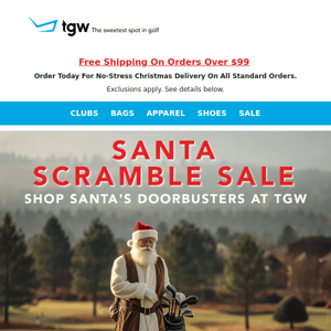 Don't Miss Our Santa Scramble Sale