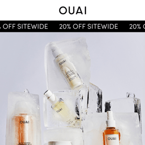 20% OFF SITEWIDE starts NOW