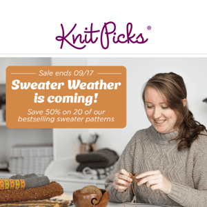 Sweater weather is coming! Save 50%