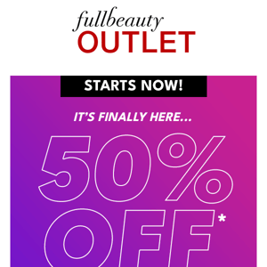 STARTS TODAY: Take an EXTRA 50% off already-reduced clearance!