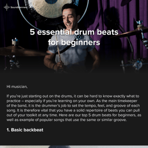 5 essential drum beats for beginners 🥁