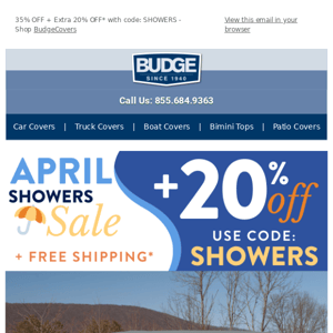 Stay Ahead of the Rain with Our April Showers Sale