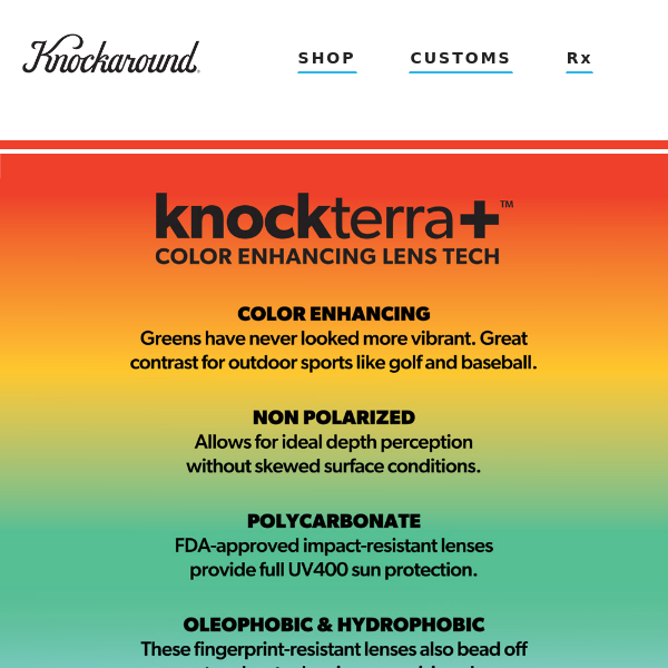 Knockterra+™ | Color Enhancing Lenses