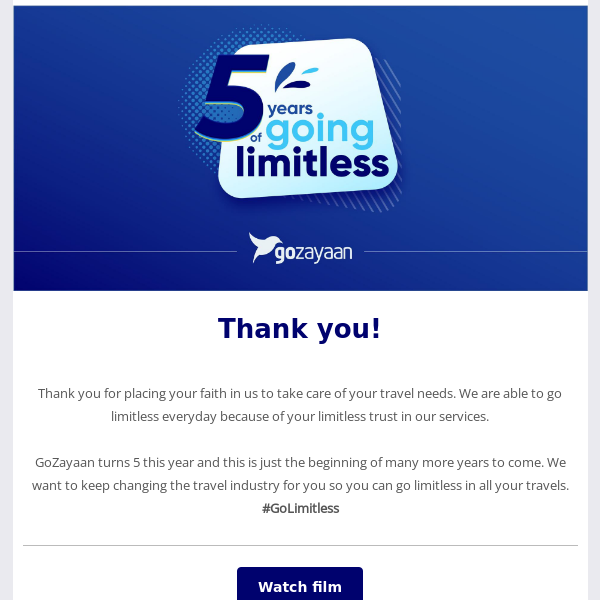 5 years of going limitless