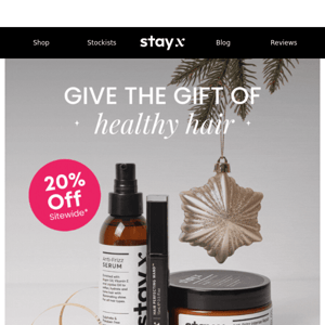 ✨20% Off Sitewide✨ Give the gift of healthy hair!