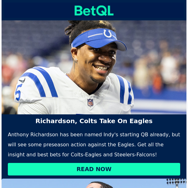 NFL Preseason Targets: Colts-Eagles & Steelers-Falcons - Bet QL