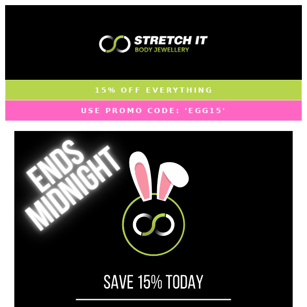 🐰🔫 Sale Ends Tonight - Last Chance to SAVE!